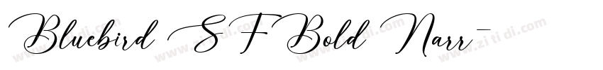 Bluebird SFBold Narr字体转换